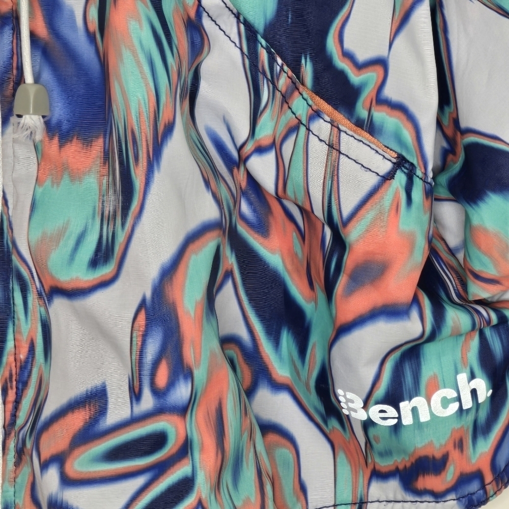 Bench Women's Hooded Poncho Jacket - Abstract Print Size M - Picture 3 of 10